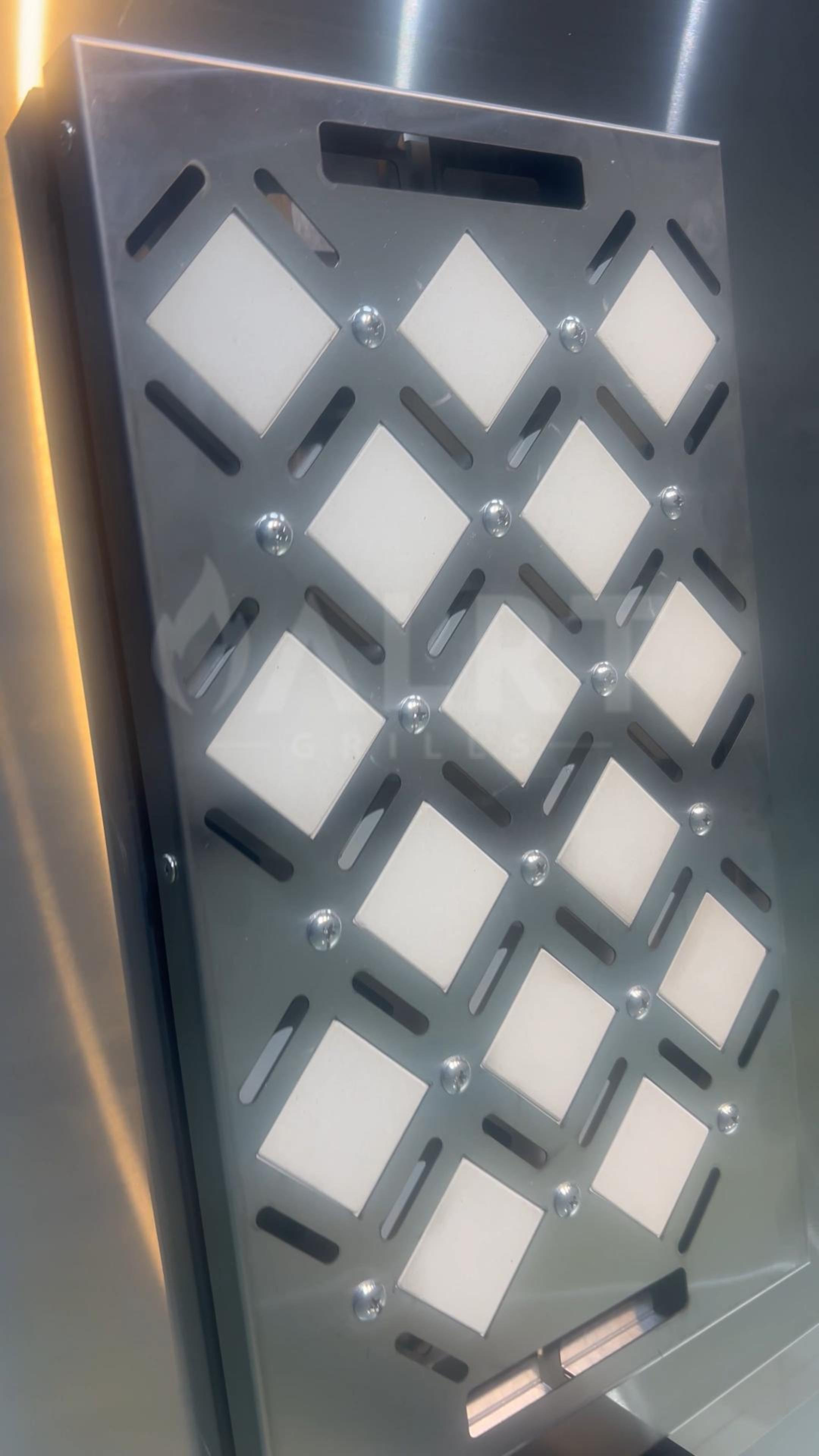 Commercial-grade diamond-shaped ceramic briquettes