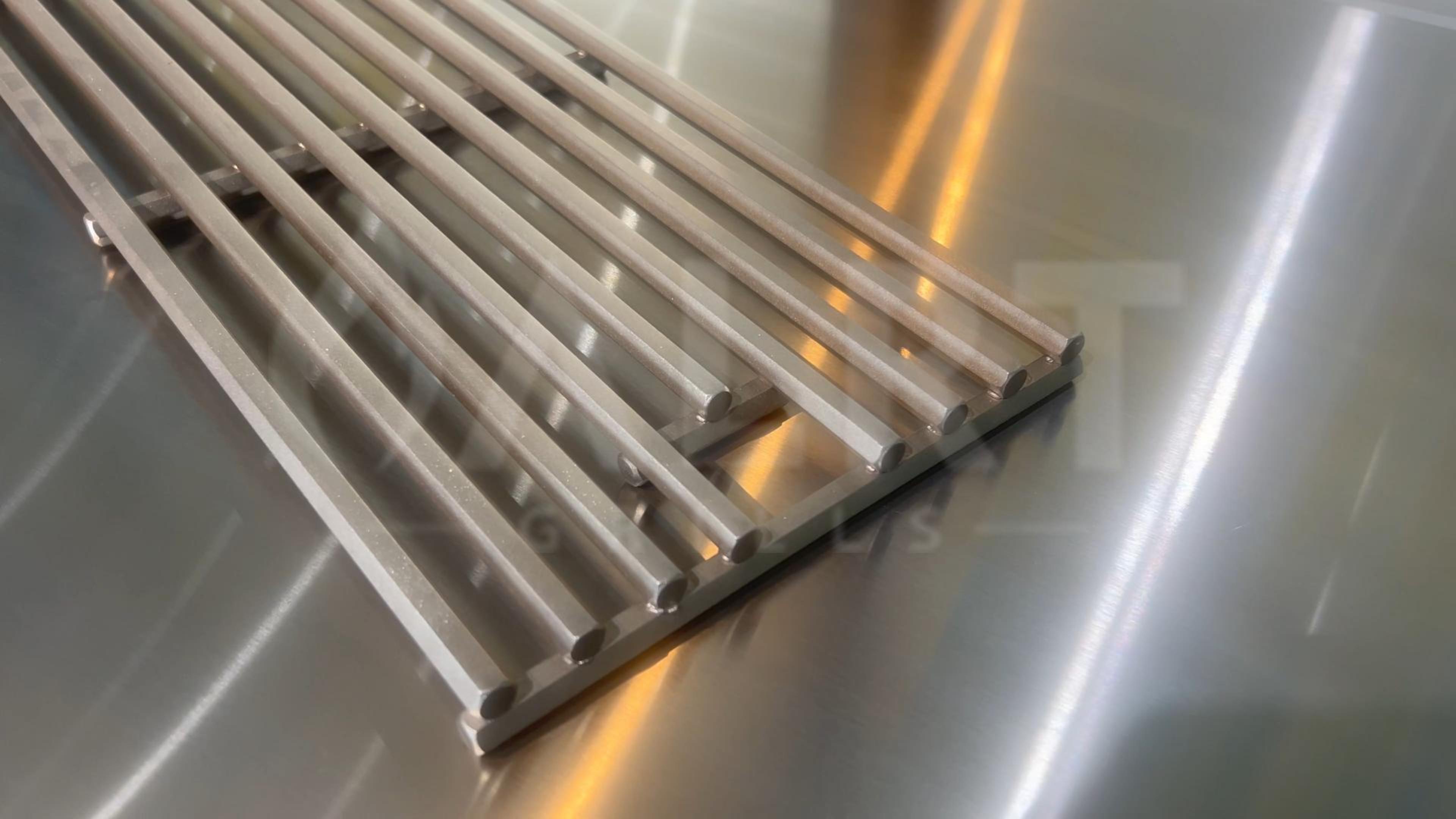 Round rod-shaped grill Grates