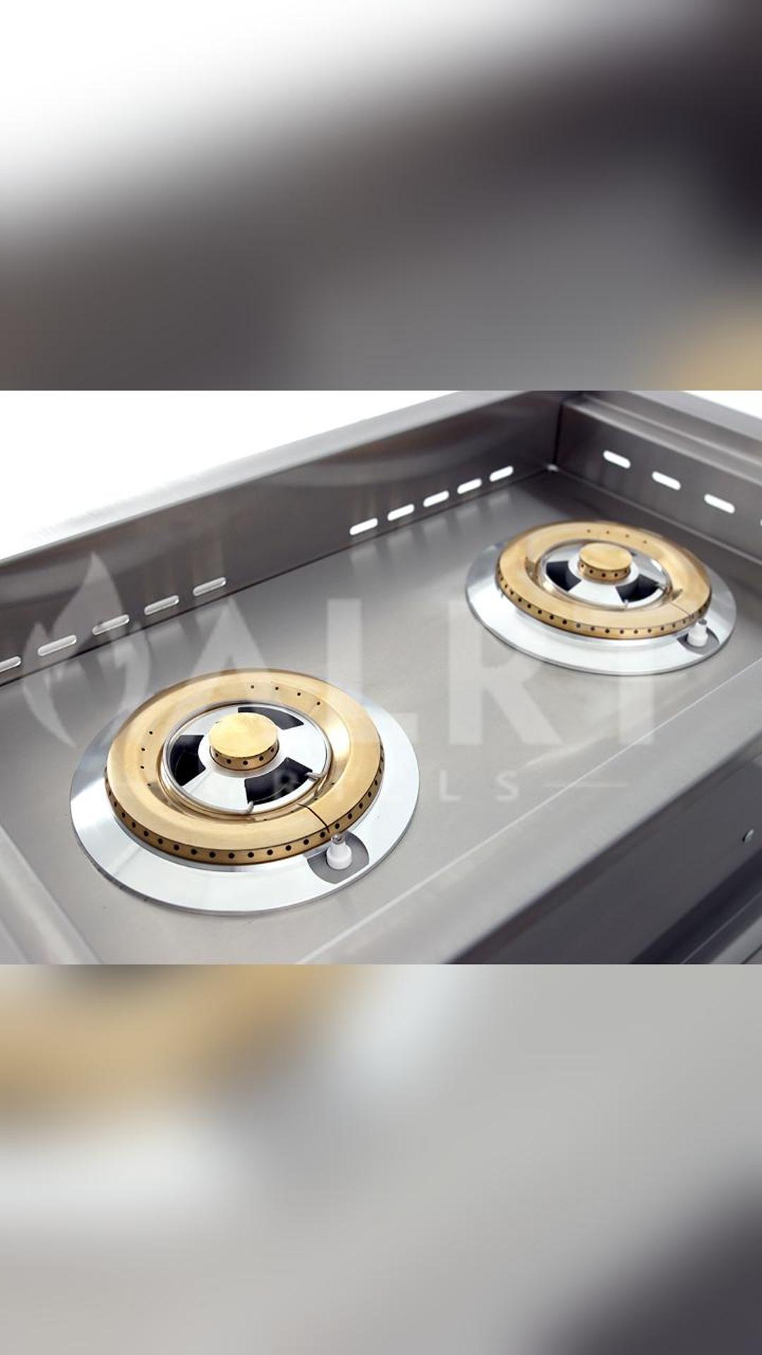 Built-in Double Side Burner with Lights