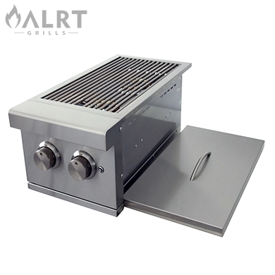 Heavy double side burner outdoor kitchen grills