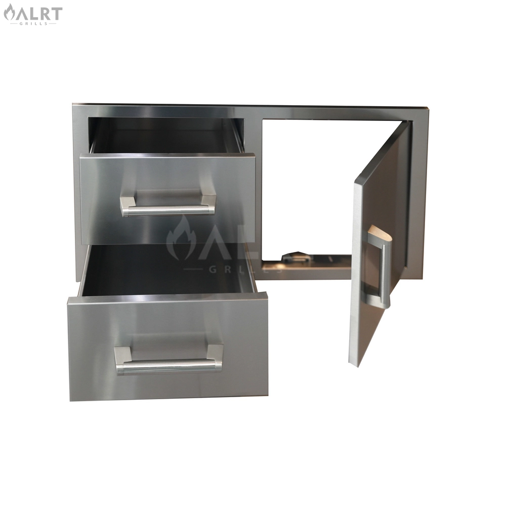 Double drawer with door - Outdoor kitchen