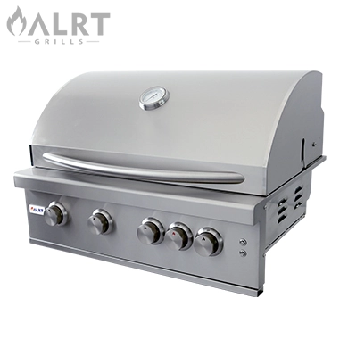 Stainless Steel  Barbecue Grill With Four Burners