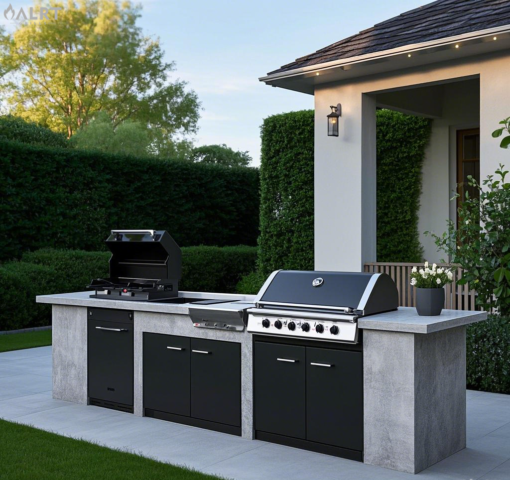 Outdoor kitchen island