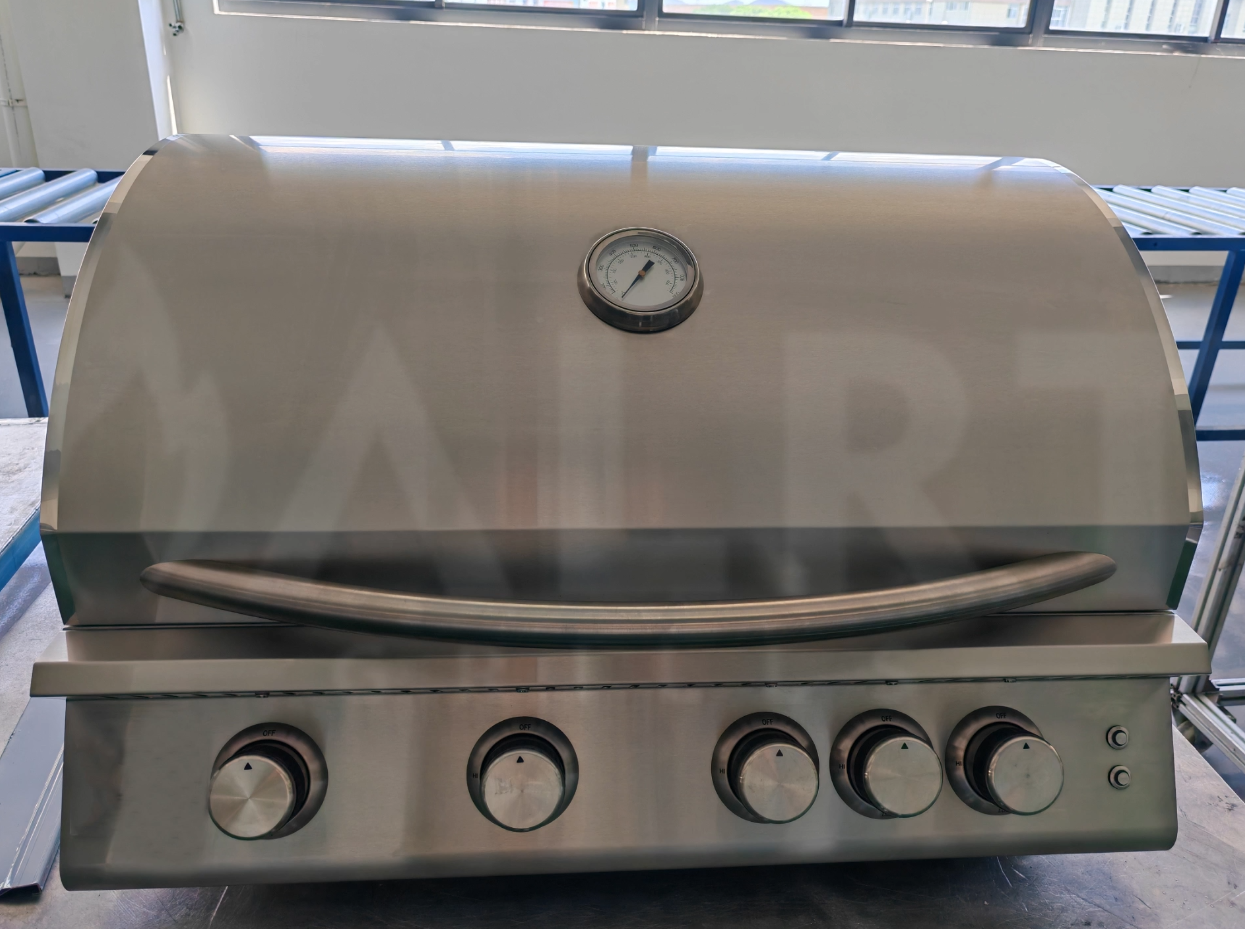 304 Stainless Steel 32" 4-Burner Gas Grill with Infrared Burner